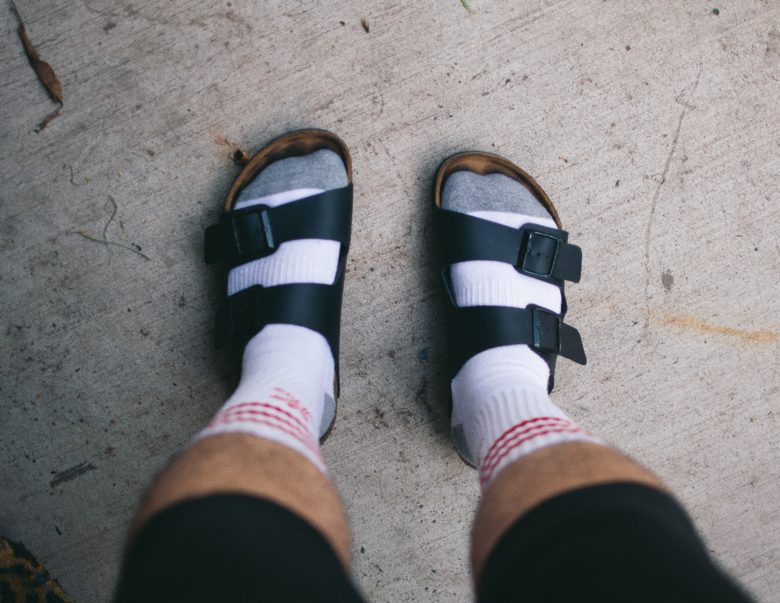 For those of you who don’t want to wear sandals with bare feet! How to pull off the “Socks & Sandals” look.